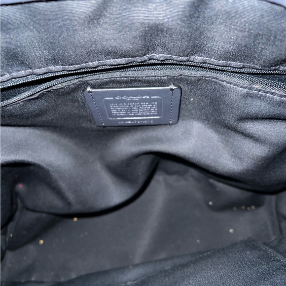 Coach Bag - Blue Leather with Signature Accent - Picture 3 of 7